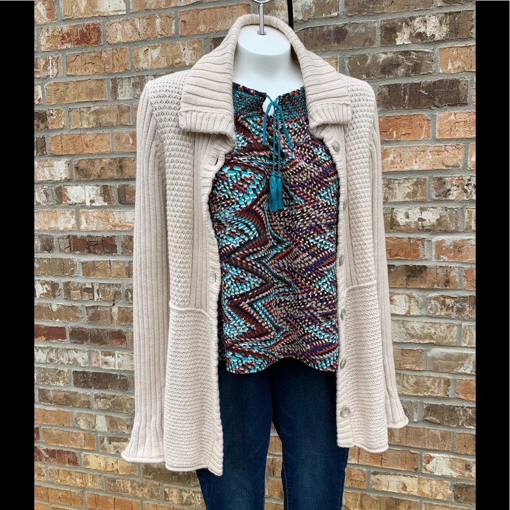 CALVIN KLEIN JEANS Heavy Knit Cardigan Sweater